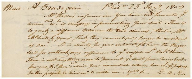 CushingToBeaudequin23Jan1802