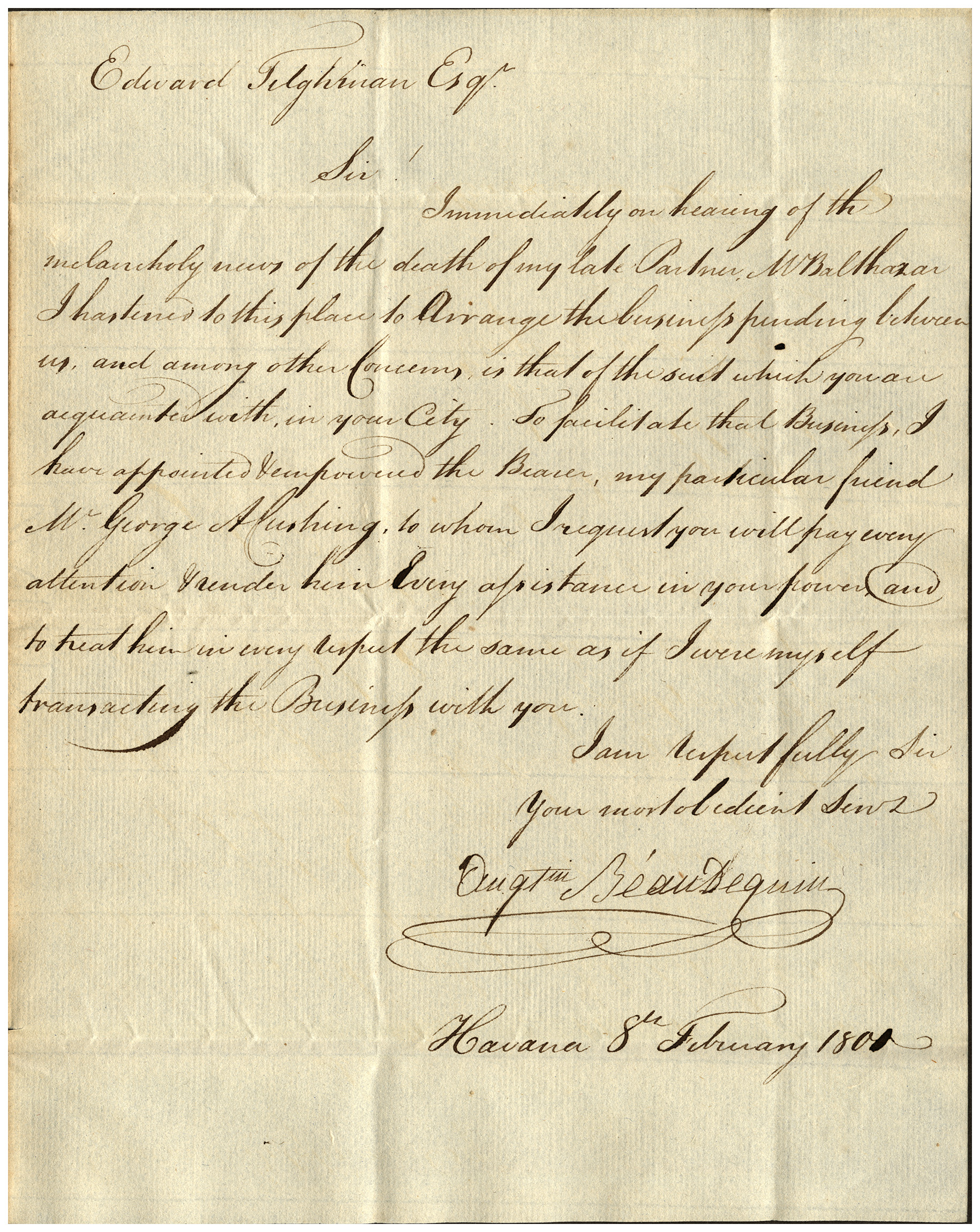 BeaudequinToTilghman08Feb1801