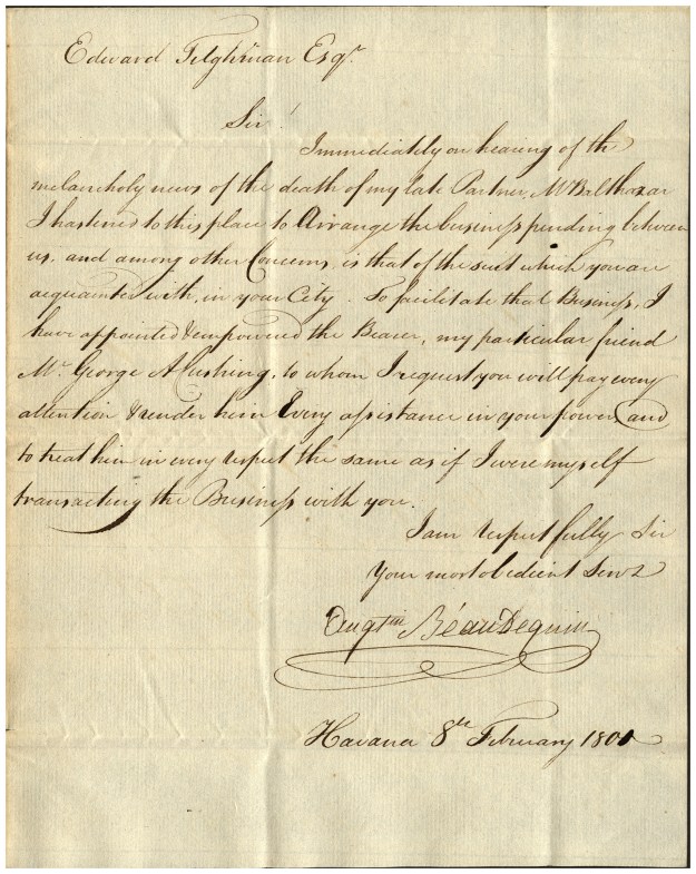 BeaudequinToTilghman08Feb1801