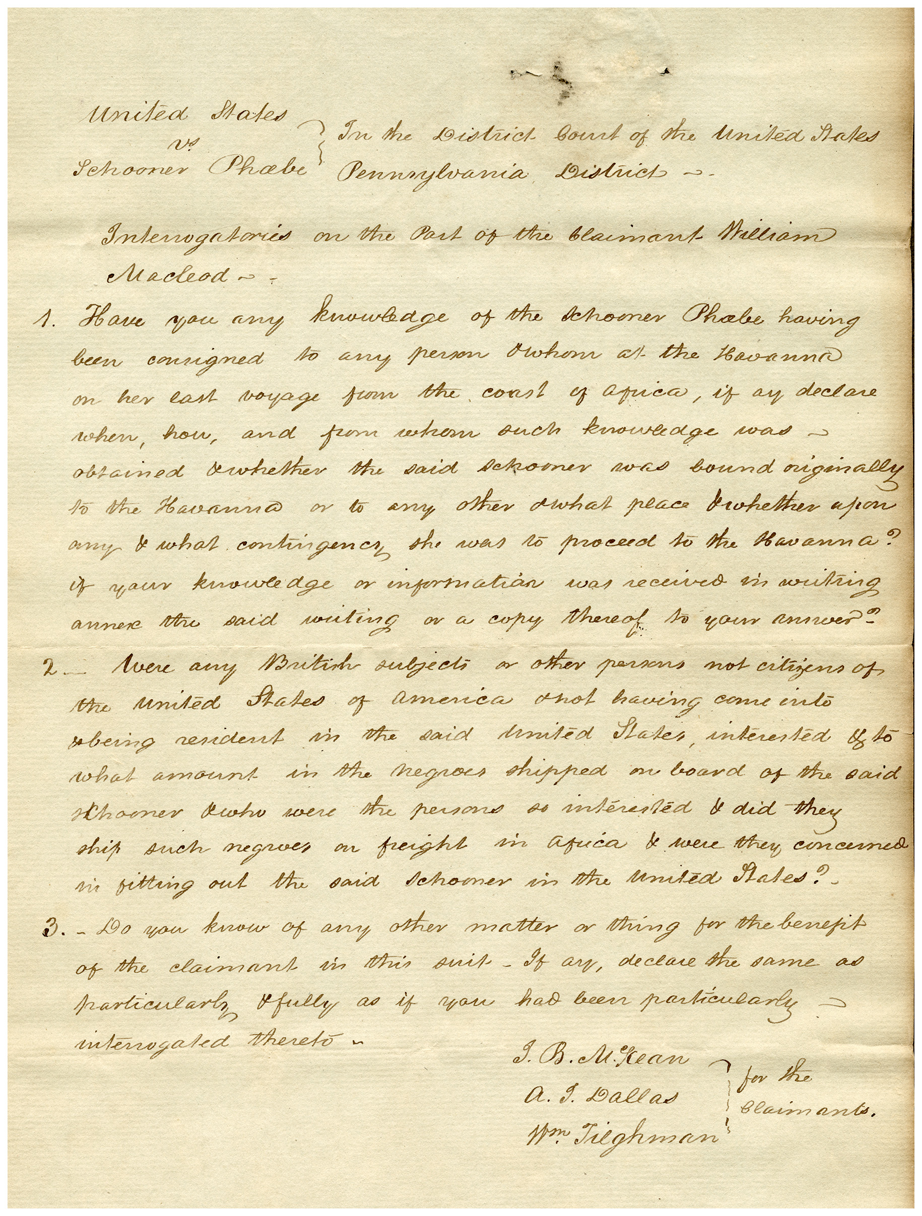 McKeanDallasTilghmanlInterogatory1800_1