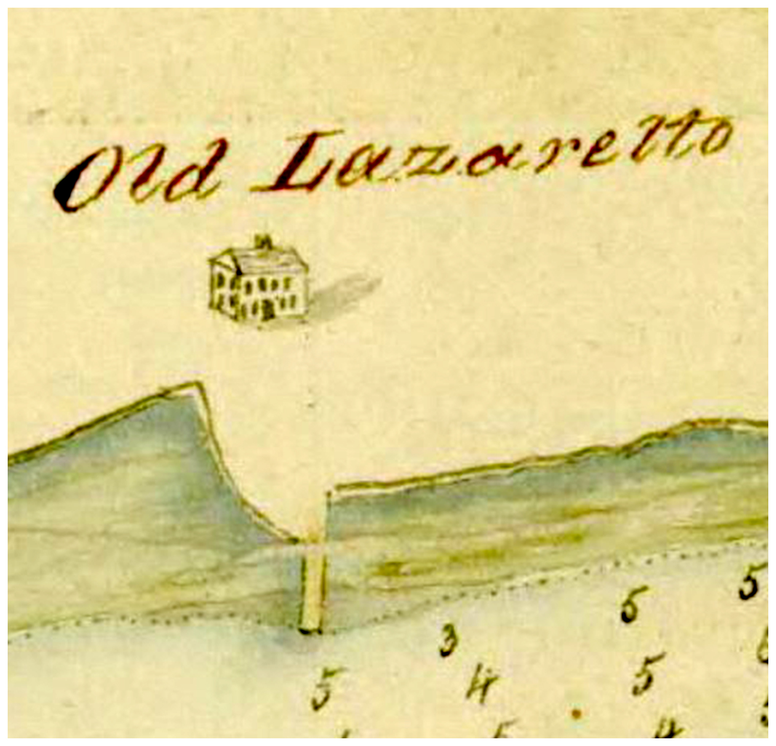 Old LazarettoMapAndBuilding1820Clipped-2